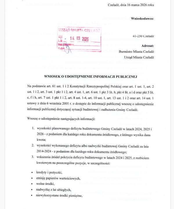 Finanse miasta pod lupą - pytamy urząd o konkrety 📄🏛️
