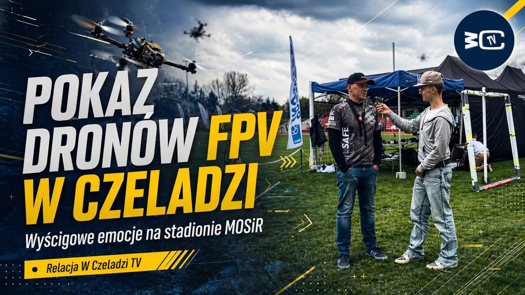 Drony na stadionie MOSiR. Czeladź pokazuje nową sportową energię