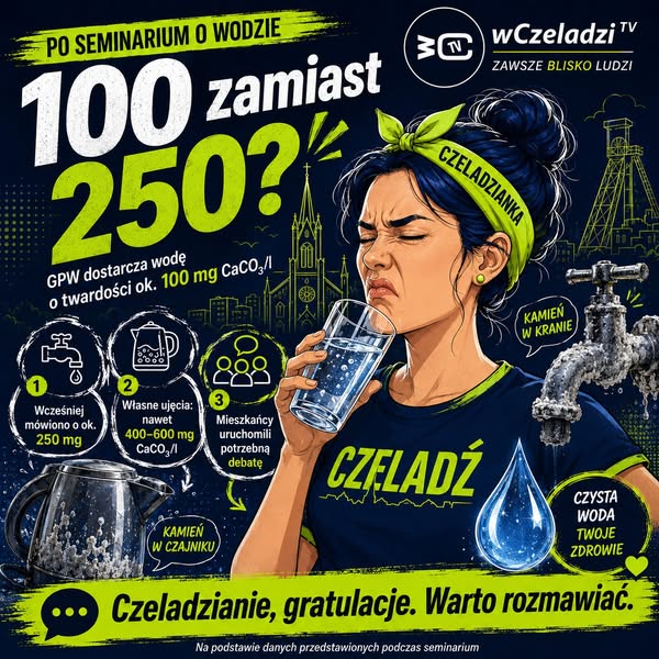 💧 Po seminarium o wodzie w Czeladzi: mieszkańcy mieli rację.